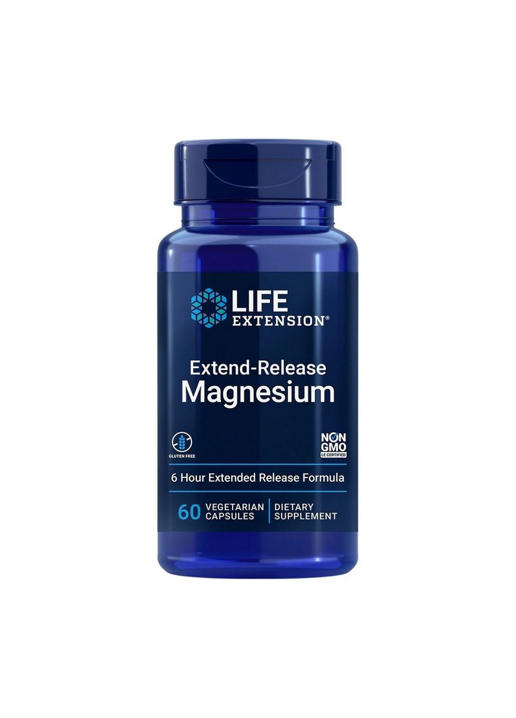 Витамины и минералы Magnesium Extend-Release, 60 вегакапсул Life Extension (293338165)