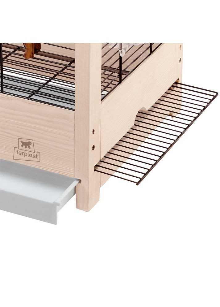 Дерев'яна клітина для канарейок і маленьких птахів Giulietta (Ферпласт Джульєтта) 69 x 34,5 x h 58 см - 5 Ferplast (297512475)