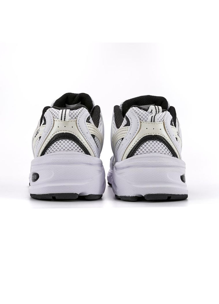 Чорні Осінні кросівки чоловічі new balance 530 white black logo v2 нью беланс 530 No Brand