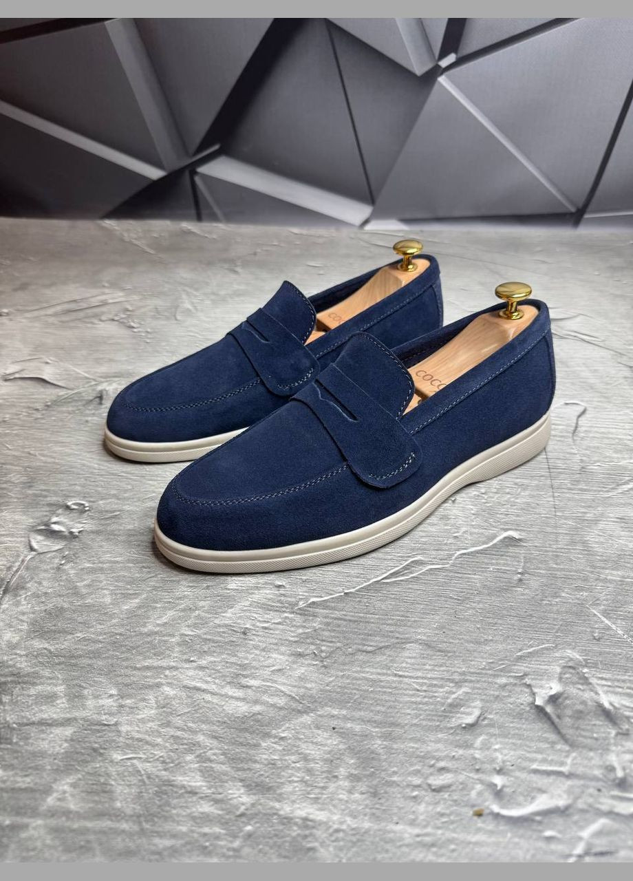 Туфлі Лофери з натуральної замші,всередині шкіра No Brand (341083304)