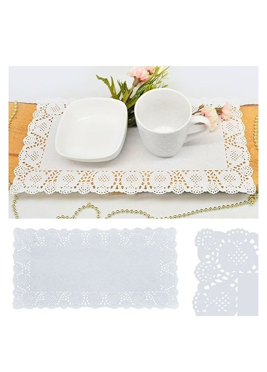 Серветки паперові ажурні кондитер прямокут 12шт/уп Home (295637662)