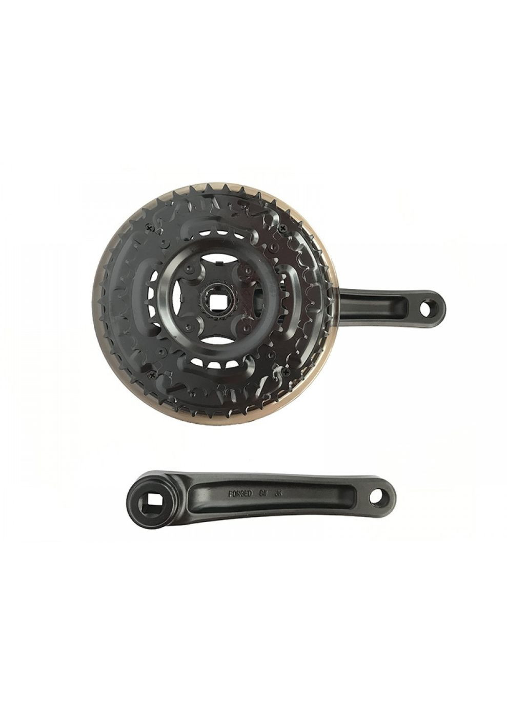 Шатун велосипедный MA16-311AP 24/34/42T, 170 мм, алюминиевый, на 3x8 скоростей, Neco (370137759)