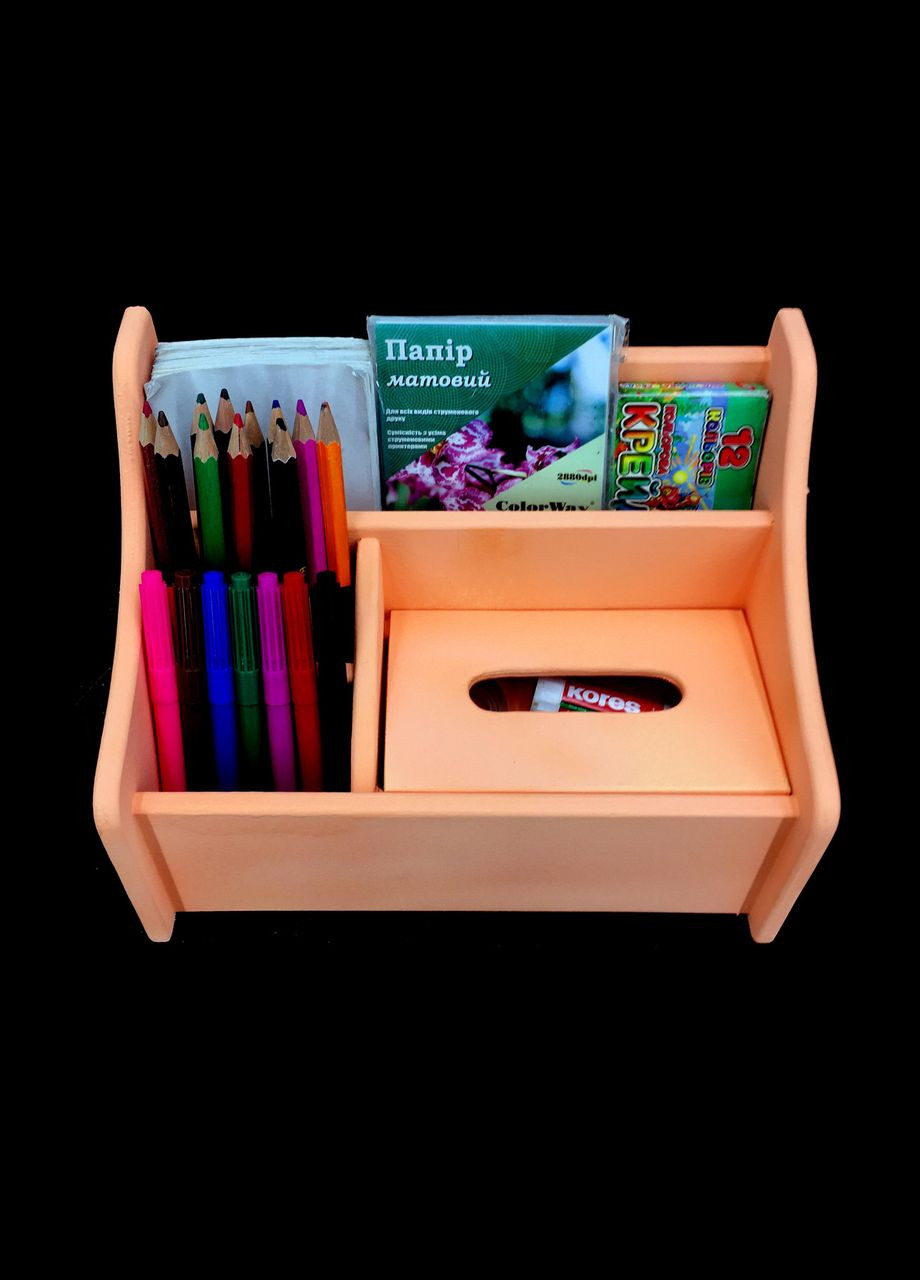 Органайзер настільний з дерева Майрон грейпфрут (КНЦ-008154) No Brand (328226400)