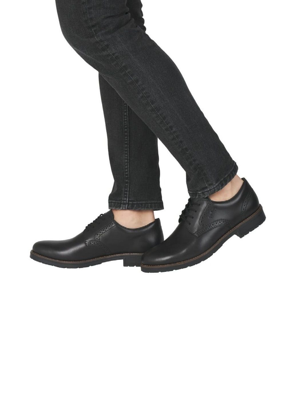 Черные повседневные туфли Rieker