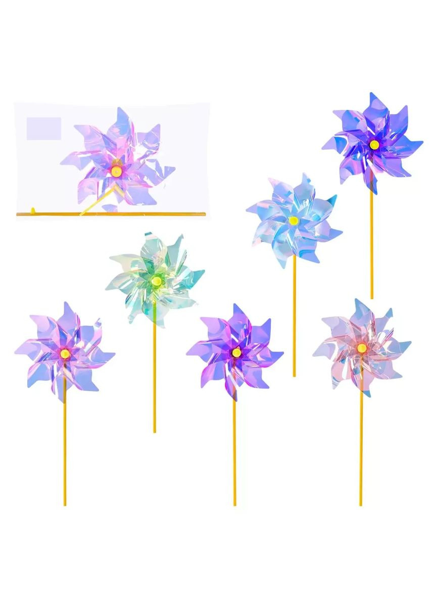 Игрушка ветрячок высота 40 см цветок 24 см V2553 в ассортименте No Brand (362438155)