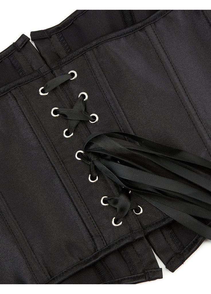 Корсет на зав'язках стрічках із бретелями 12 Plastic Bones з підтримкою бюста, чорний, Star Night (369143672)