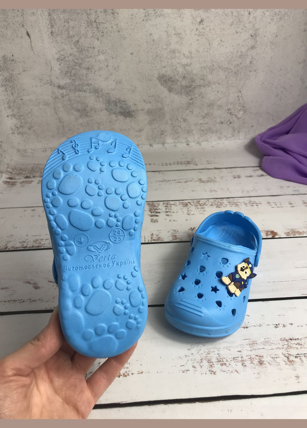 Крокси сабо дитячі EVA Verta Блакитний (305) No Brand (332795171)