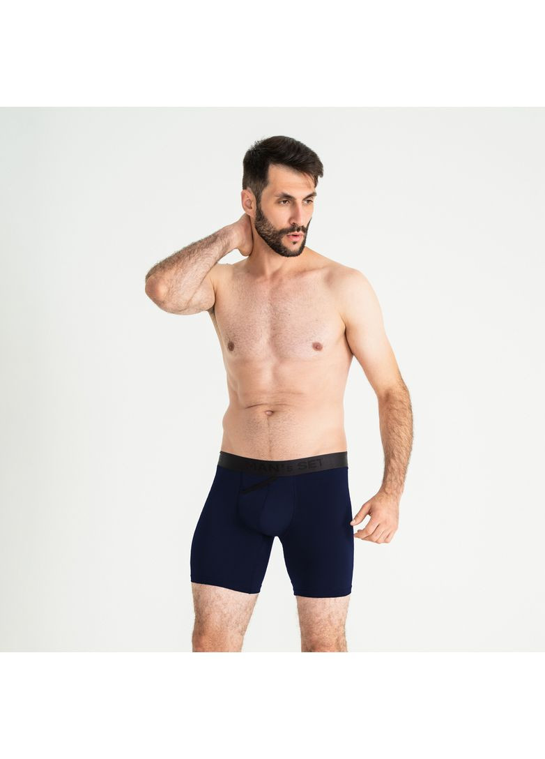 Чоловічі анатомічні боксери з бавовни,, BST140-46 MAN's SET Anatomic Long 2.0, Black Series (366575220)