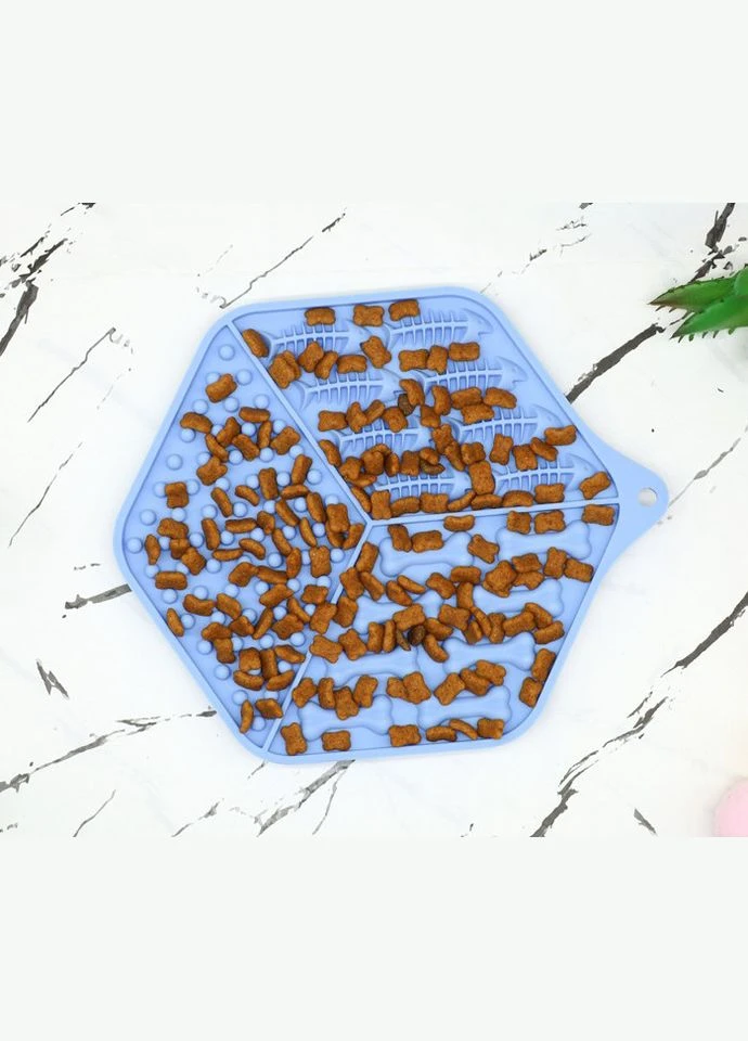 Килимок-годівниця licky mat силіконовий Синій (2700000021125) WahoPet (380985107)