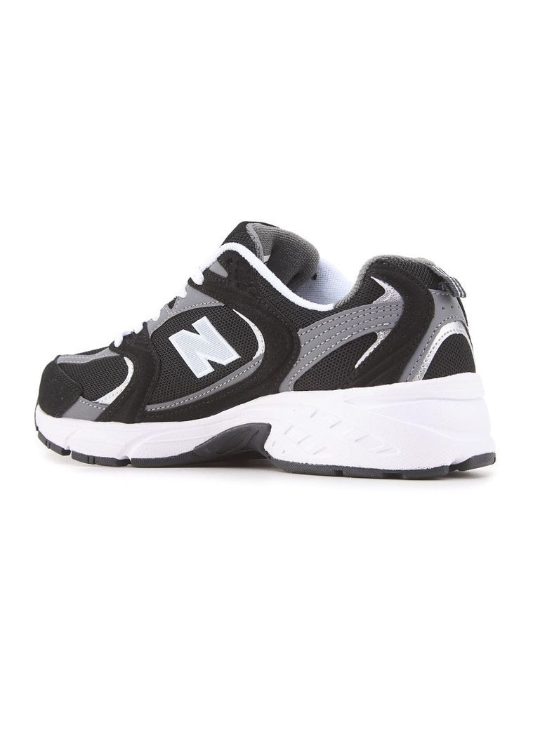 КРОСІВКИ ЖІНОЧІ NEW BALANCE 530 CLASSIC BLACK GREY НЬЮ БЕЛАНС 530 No Brand сірі демісезони (368887983)