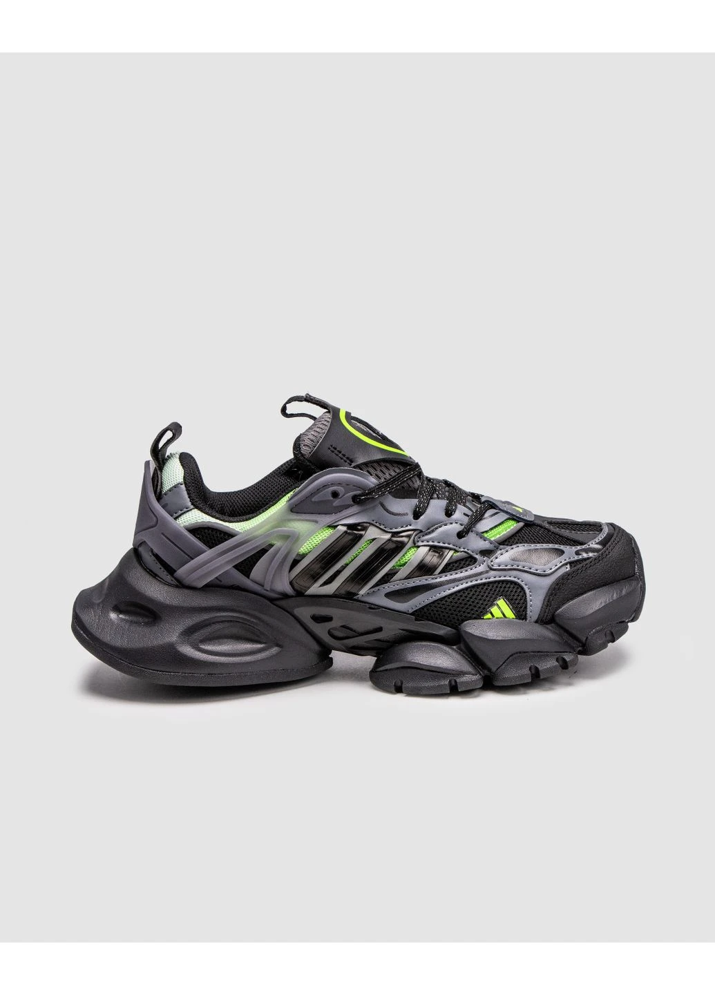 Чорні літні кросівки adidas vento xlg deluxe black acid адідас венто No Brand