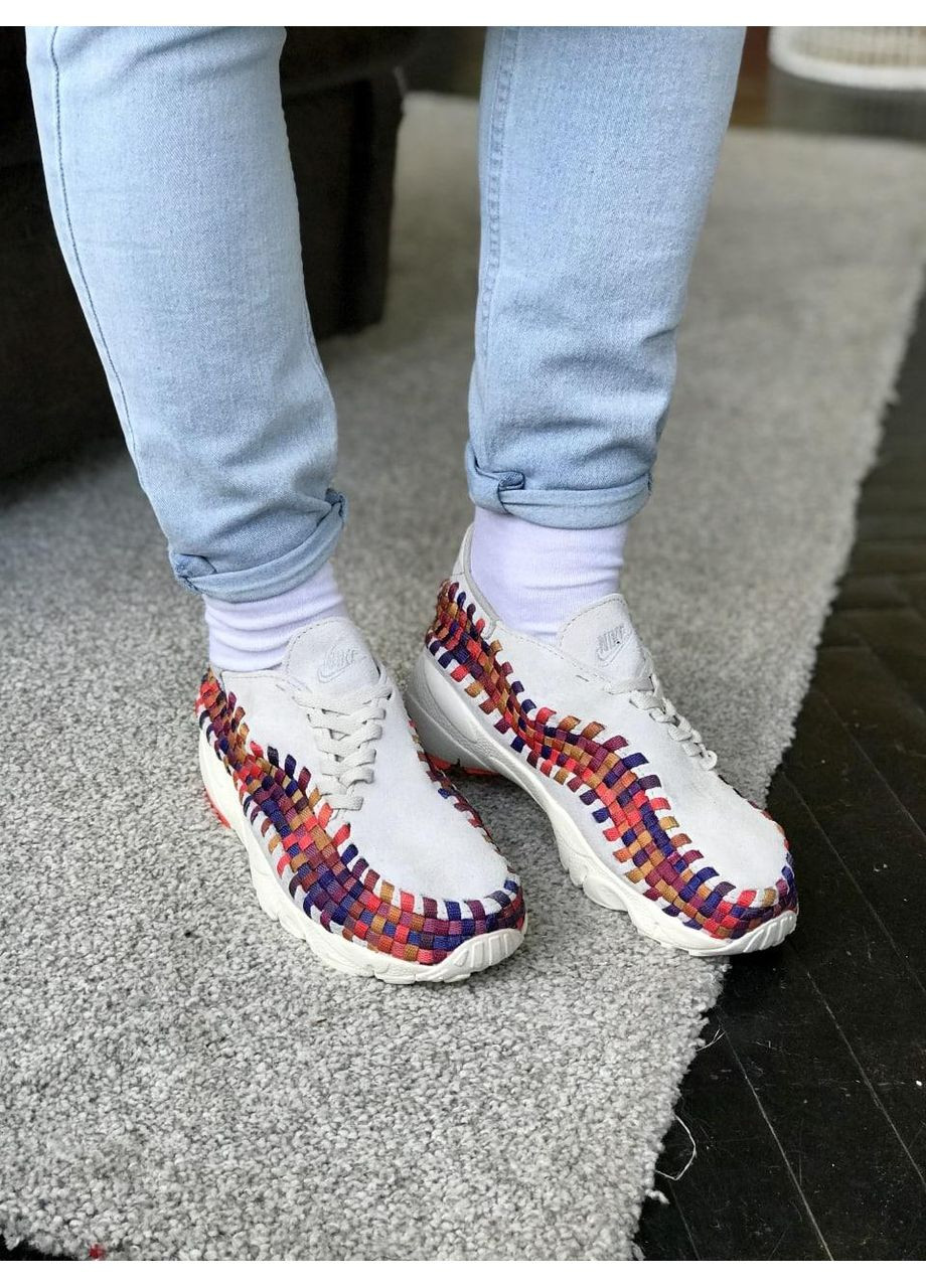 Сірі Осінні кросівки чоловічі nike footscape woven grey colors найк No Brand