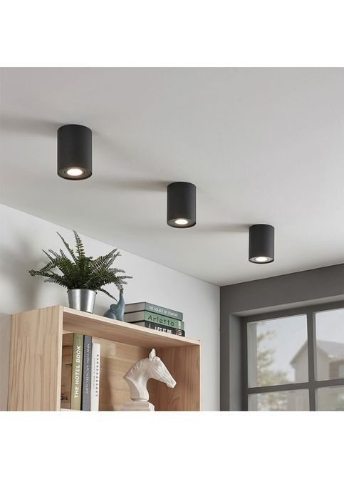 Світильник точковий (VL-SPF13A-B) Videx під лампу GU10 накладний Чорний (354228556)