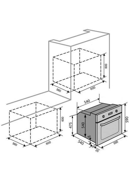 Духовой шкаф LAS VEGAS 6 TC (GRS) Ventolux (306745572)
