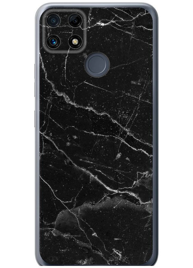 Силиконовый чехол 'Черный мрамор v2' для Endorphone Realme C25 (316654630)