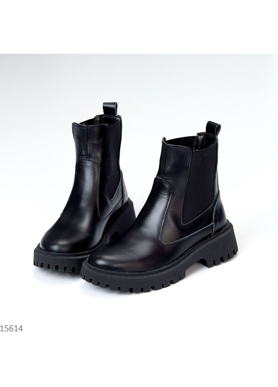 Черевики Lordy (натуральна шкіра, чорні) No Brand (363969712)