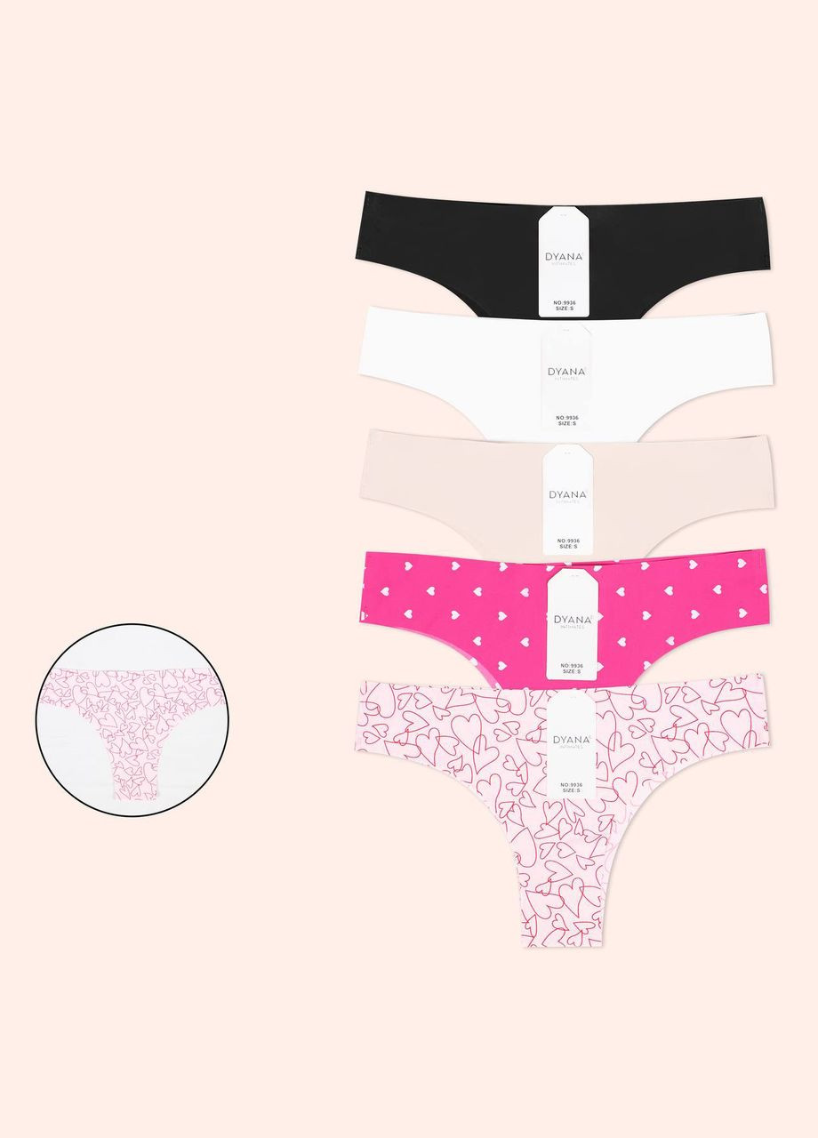 Набір безшовних трусиків 5шт Garna (299150097)