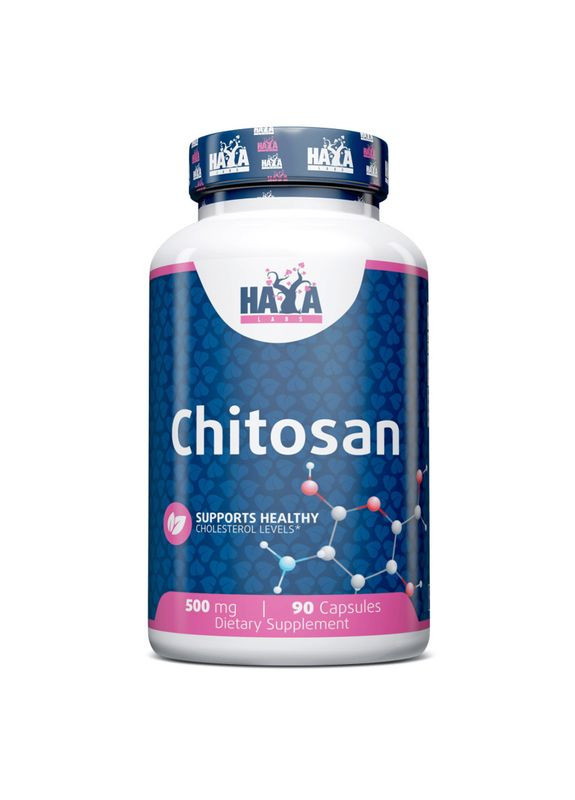 Натуральна добавка Chitosan 500 mg, 90 капсул Haya Labs (324420184)
