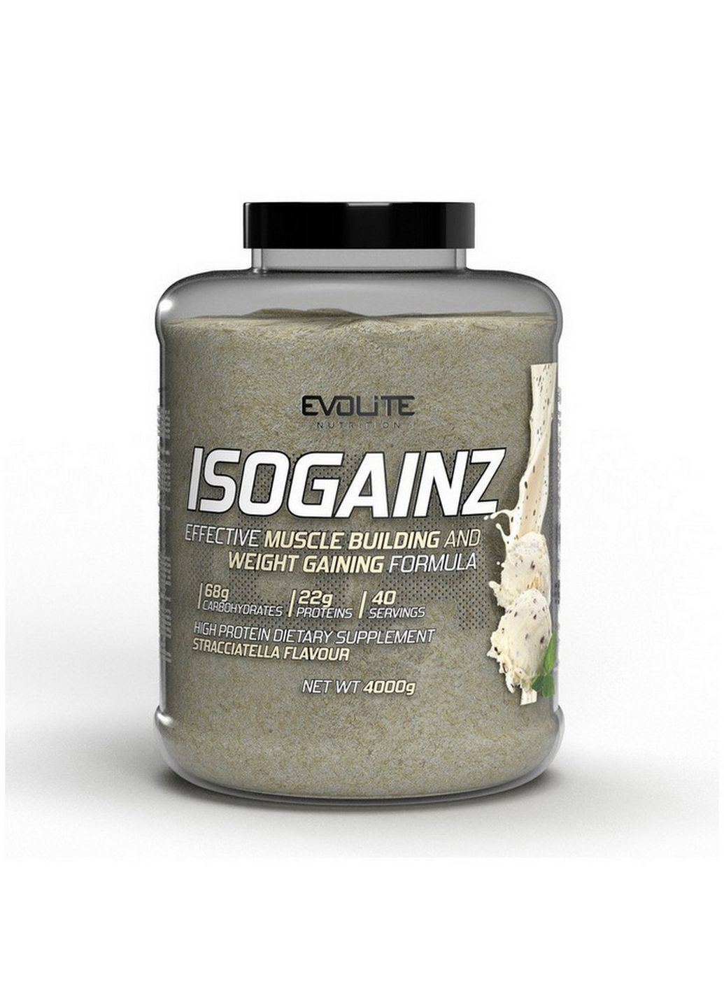 Гейнер IsoGainz, 4 кг Страчателла Evolite Nutrition (293482863)