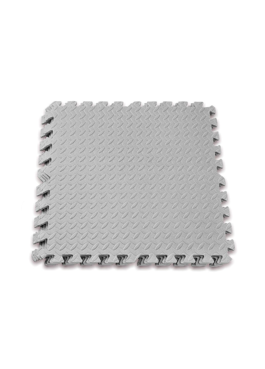 Татамі мат SwallowTail 4 шт (60х60х1 см) пазл хвіст ластівки сірий (A-022388) EasyFit (323214130)