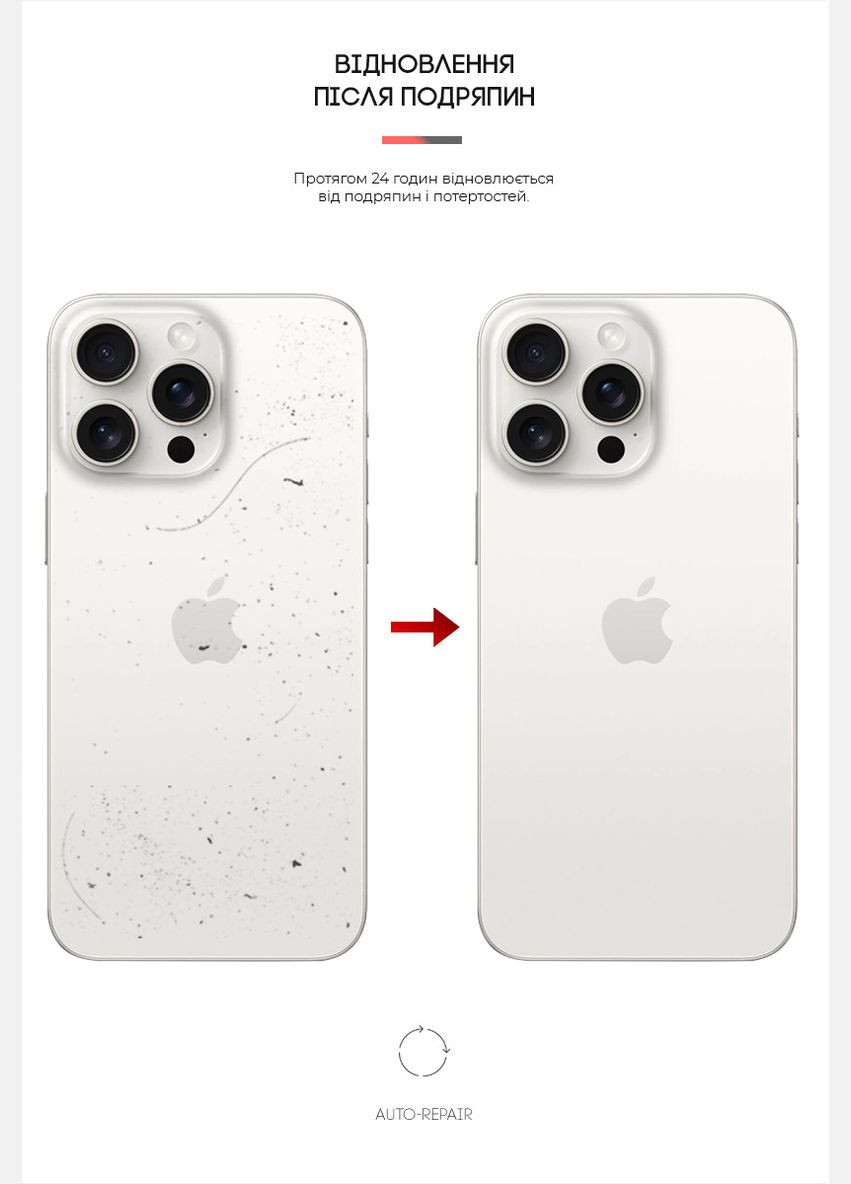 Захисна плівка на задню панель для Apple iPhone 15 Pro Carbone Transparent (ARM71906) ArmorStandart (327882242)