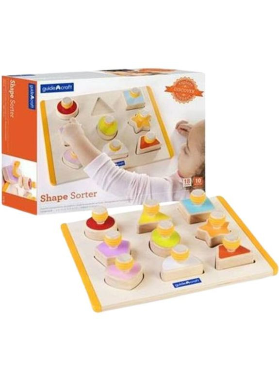 Сортер Manipulatives Формы с ручками (G6742) Guidecraft (323120988)