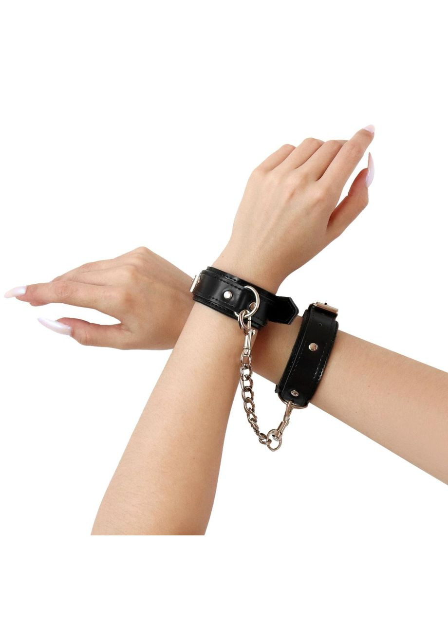 Наручники із екошкіри Art of Sex - Handcuffs Emoji, колір чорний No Brand (303878091)
