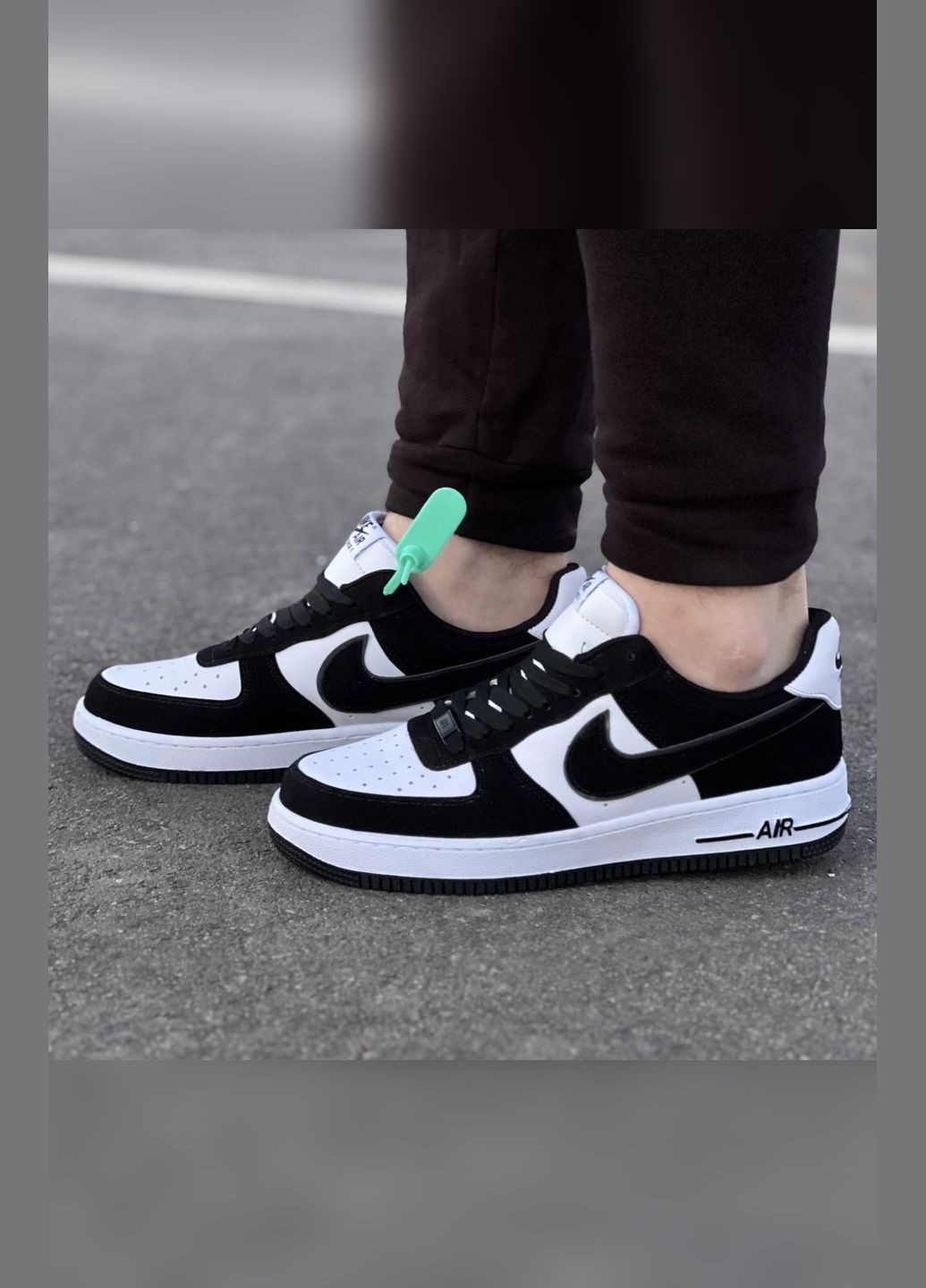 Черно-белые демисезонные мужские демисезонные кроссовки No Brand