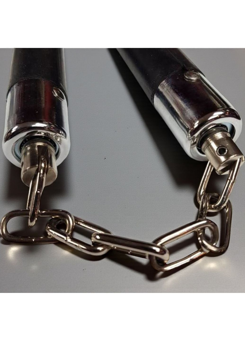 Нунчаки тренировочные нунчаку резиновые на стальной цепи Черные 3_10_0_1C No Brand (369924287)