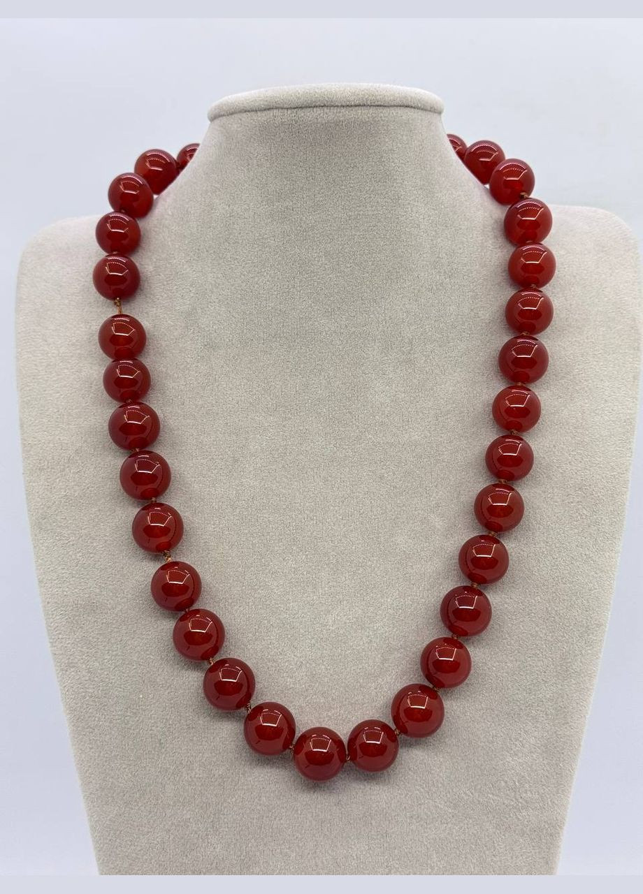 Намисто сердолік 12 мм 42 см No Brand (329998330)