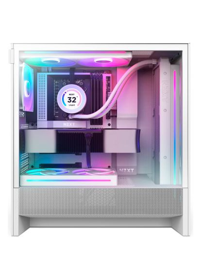 Корпус (CC-H52FW-R1) NZXT H5 Flow RGB Compact All White (366105316)