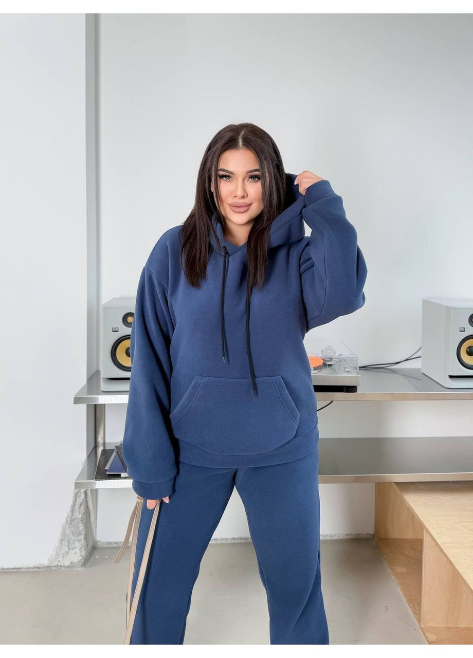 Женский костюм с капюшоном из плотного флиса 🔥 (ЗАМЕР В ОПИСАНИИ) DK/DL Мода без кордонів (366030076)