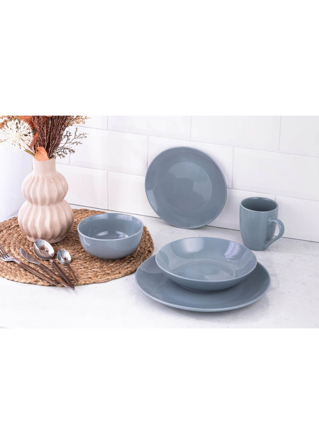 Чашка Capri AR0632CB 320 мл голубая Ardesto (349220453)