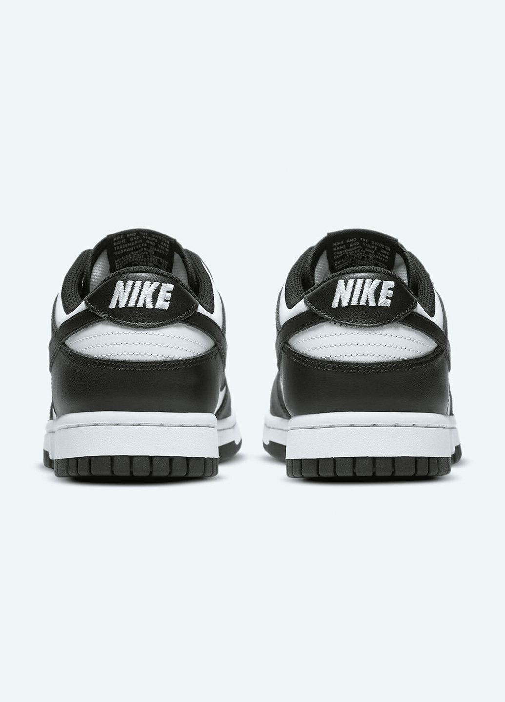 Білі всесезон кросівки чоловічі dunk low retro dd1391-100 весна-осінь шкіра чорно-білі Nike