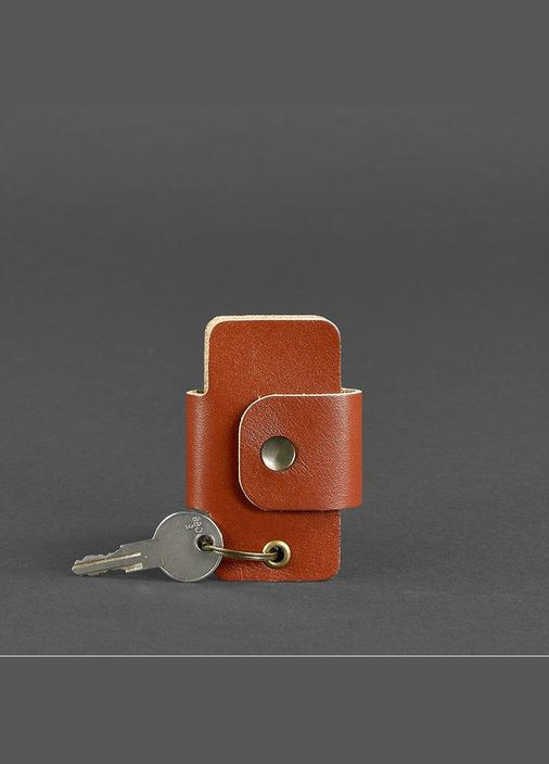 Шкіряна ключниця смарт-кейс 4.0 світло-коричнева (A-026618) BlankNote (330144426)