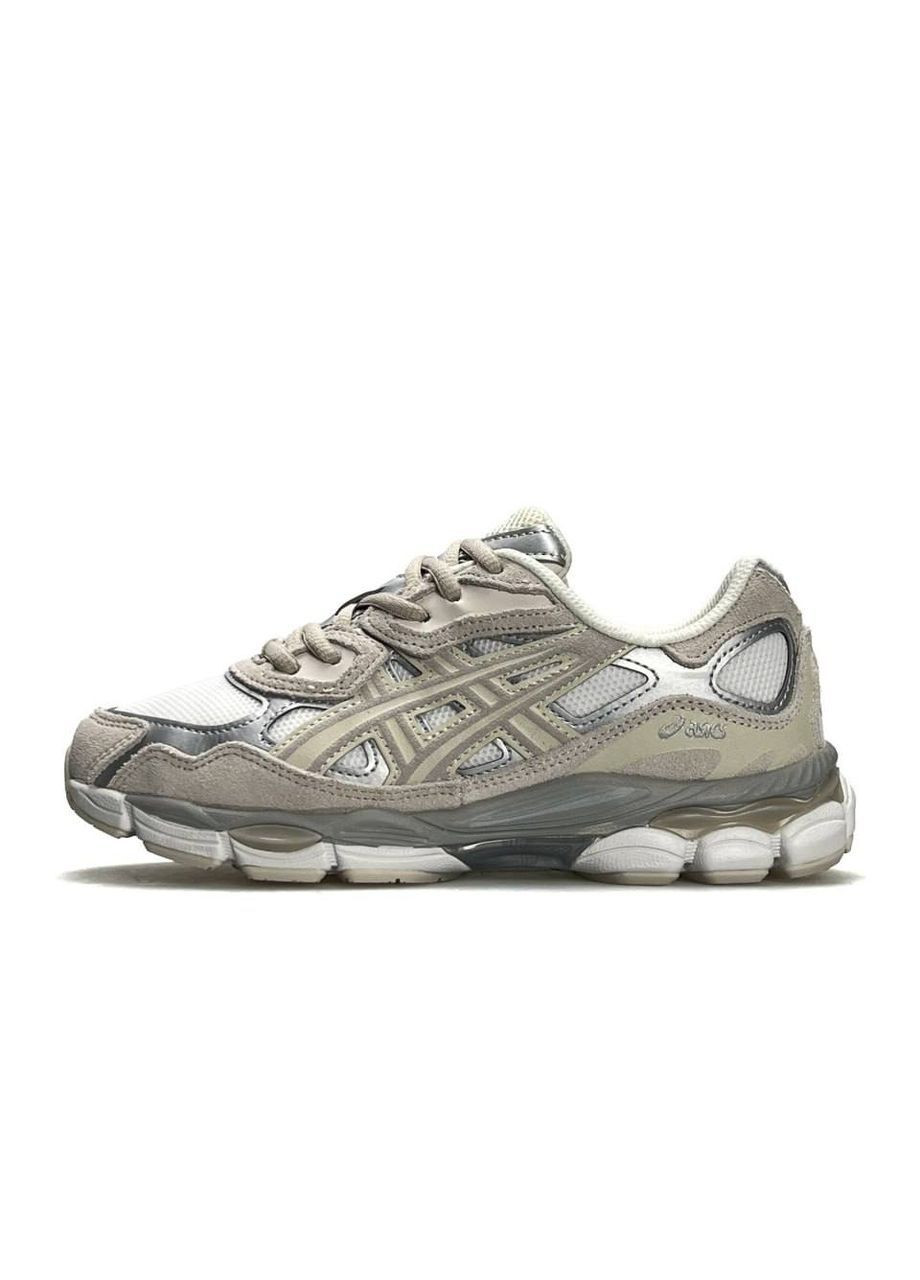 Кросівки жіночі ASICS Gel-NYC Beige White Silver No Brand Gel-NYC Grey Silver White сірі демісезони (364667293)