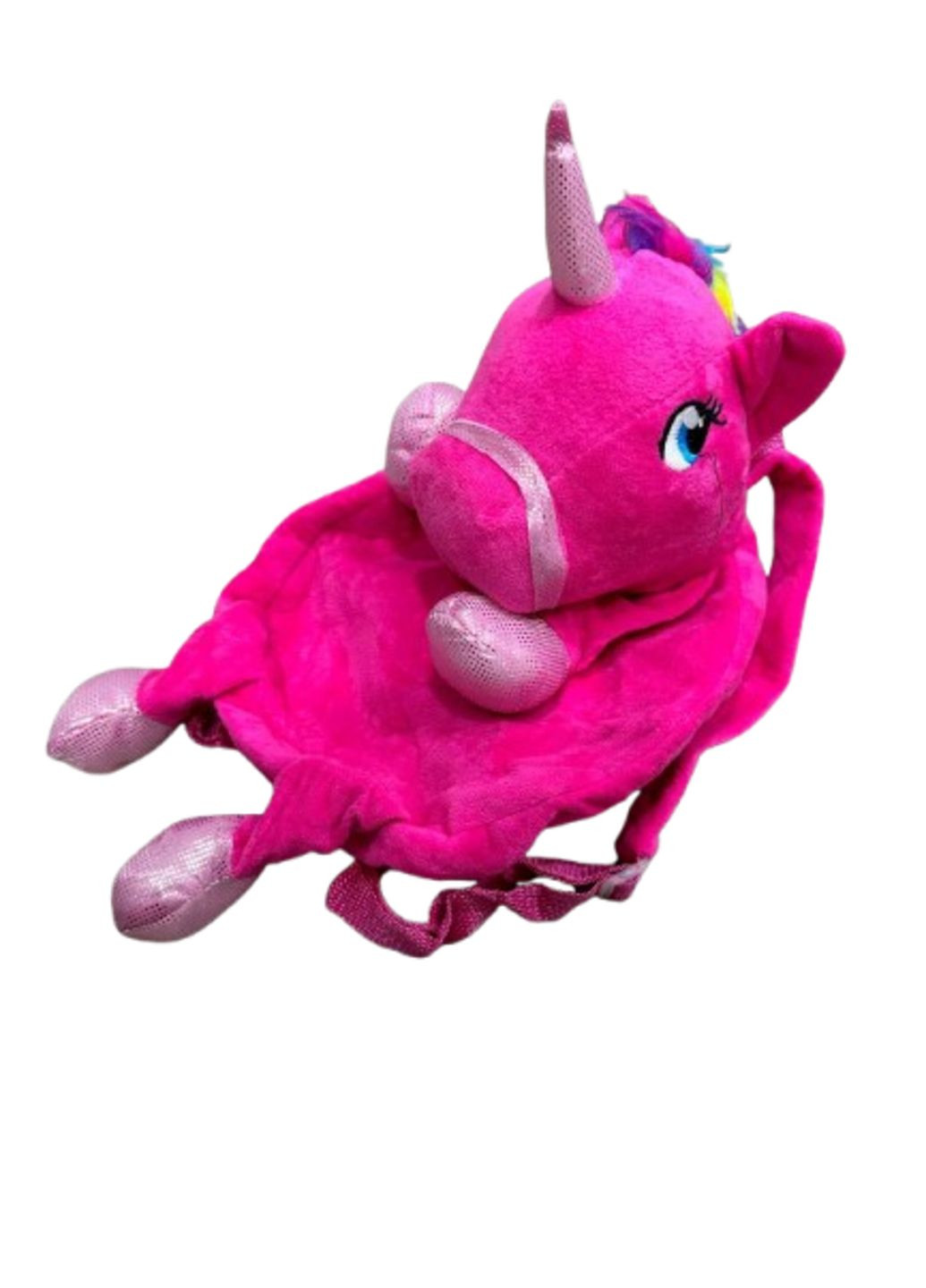 Мягкий детский рюкзак-игрушка Единорог розовый Metr+ (307499844)