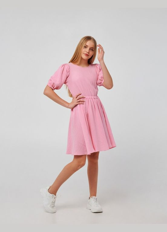 Розовое платье розовый Smil (290981786)