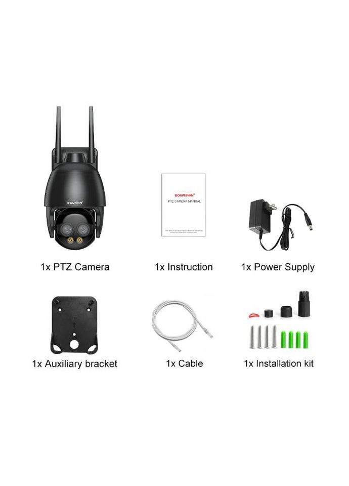 IP камера HD40S14HX-POE 8MP (POE, WiFi, PTZ) (1278) Boavision (333832041)