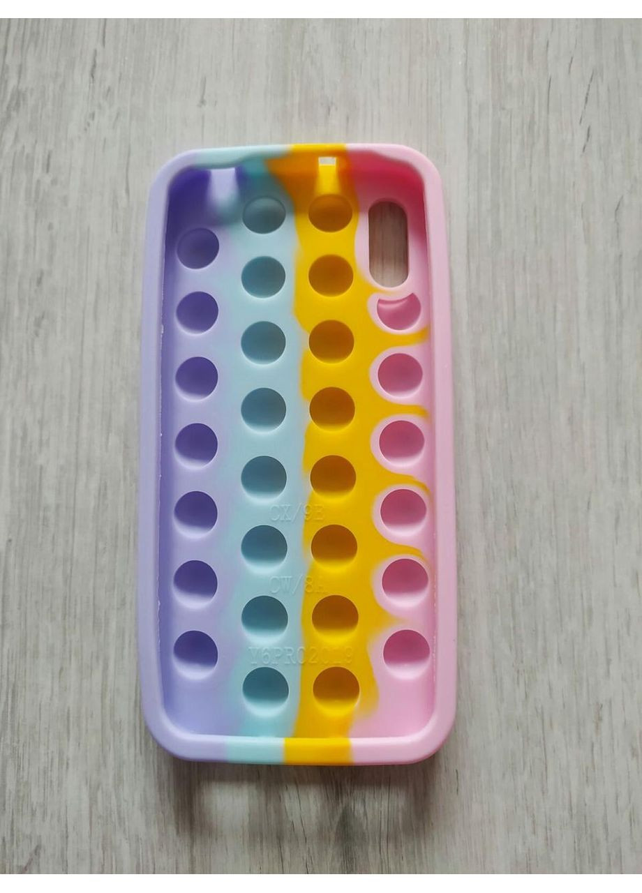 Чехол Pop it для Y6 pro 2019 Попит антистресс силиконовый цветной Huawei (360896234)