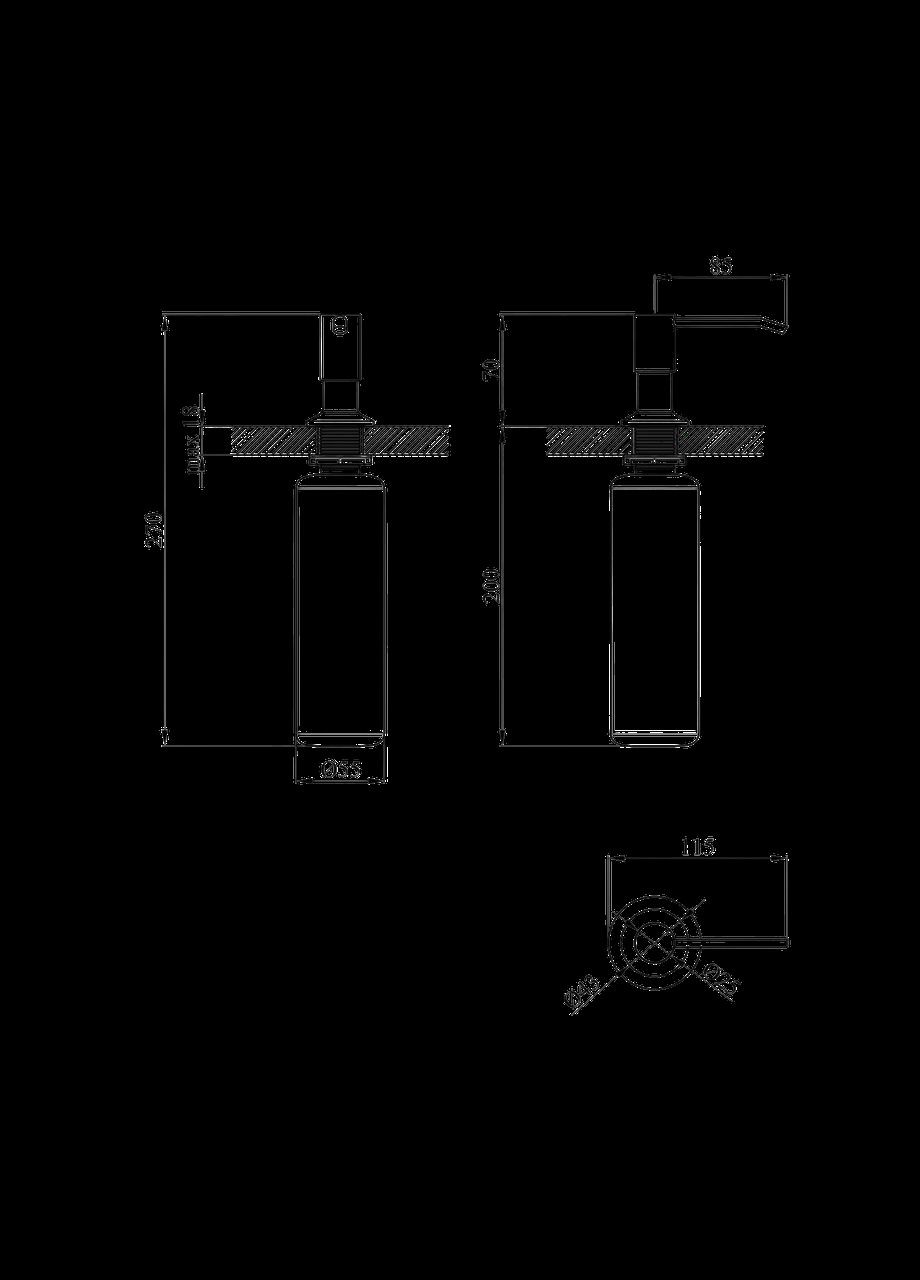 Комплект Подрібнювач та кухонна мийка KRP Gebürstet - 6050HM Kroner (336939153)