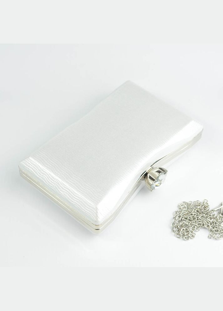 Белая вечерняя маленькая сумочка клатч бокс на цепочке выпускная свадебная мини сумка-клатч на плечо No Brand (293944225)