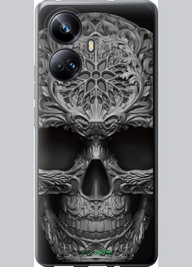 Чехол на Realme 10 Pro Plus skull-ornament "4101u-2944-70447" Endorphone (370039325)