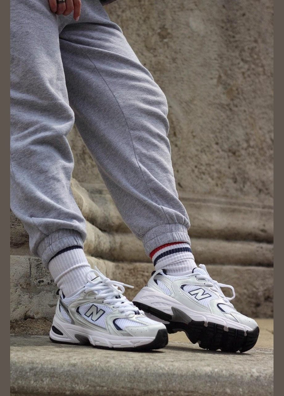 Кроссовки женские New Balance 530 White Silver Navy MR530SG No Brand белые демисезоны (362206735)