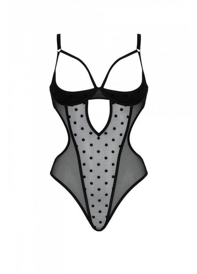 Эротическое боди MARINA BODY, black, с открытыми чашками - CherryLove Passion (339868527)