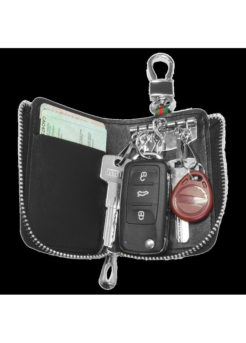 Ключниця, шкіряна автоключниця з логотипом МІТСУБІШІ (багатофункціональна чорна 11012) Mitsubishi (360949395)