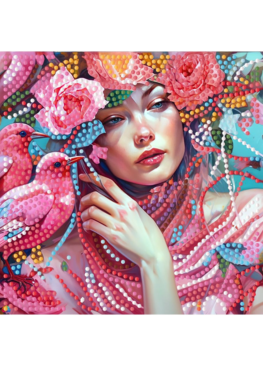 Алмазна мозаїка ПРЕМІУМ Натхнення на паперовій основі розміром 18х18 см (ZAV1818-25) Strateg (362446241)