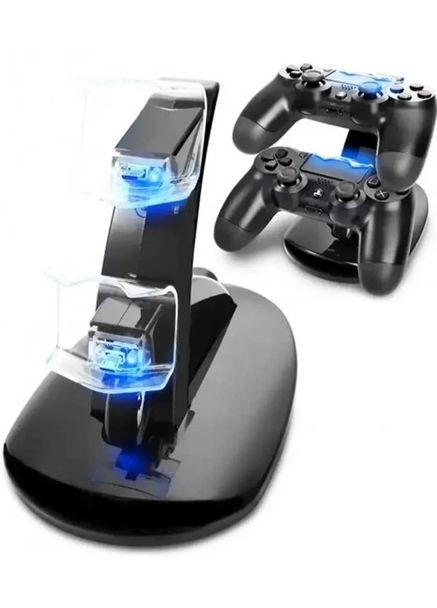 Зарядная док-станция держатель для джойстиков ps4 Slim Pro с вертикальной двойной подставкой (2090045146) PS (328920773)