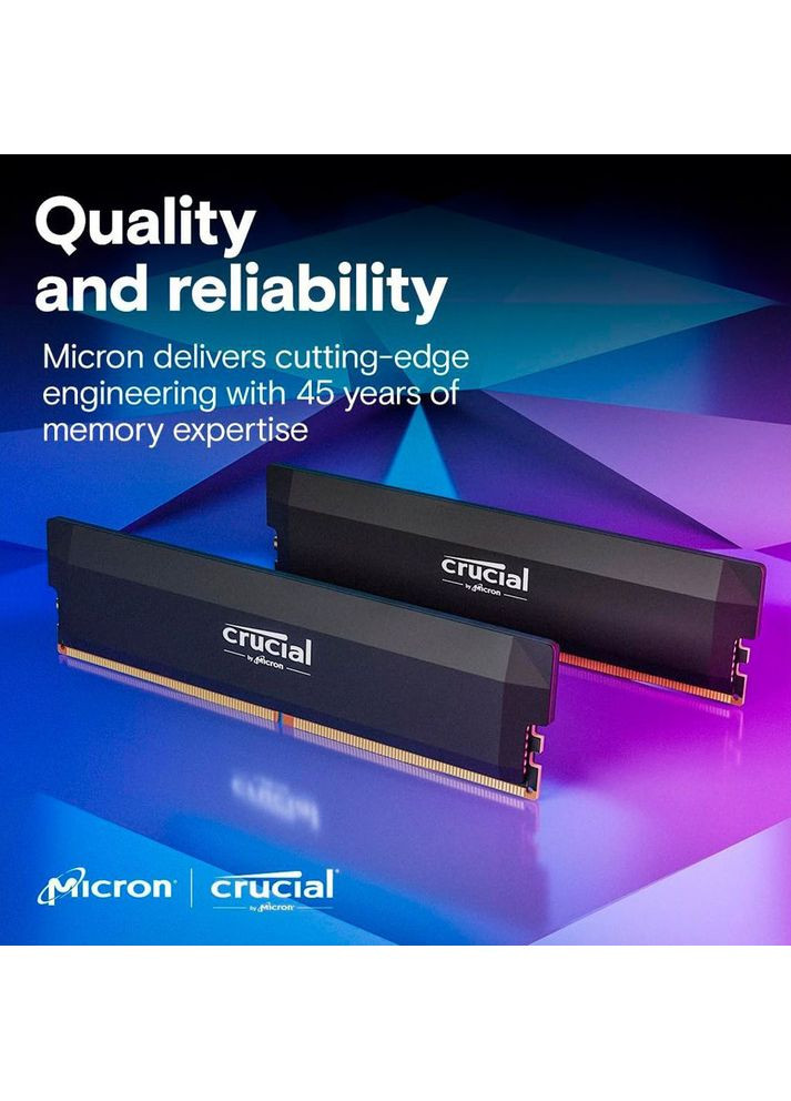 Модуль пам'яті 16GB DDR5 6400 MHz Pro (CP16G64C38U5B) Micron (368575864)