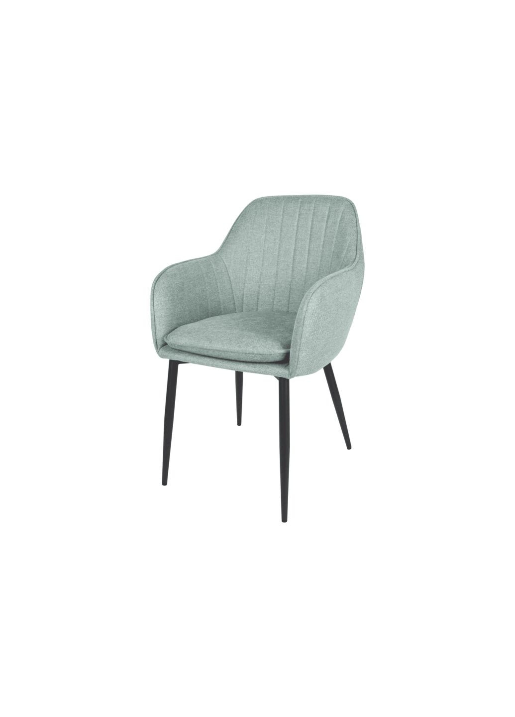 Стілець EMILY чорний каркас/ментол тк. Intarsio (365461264)